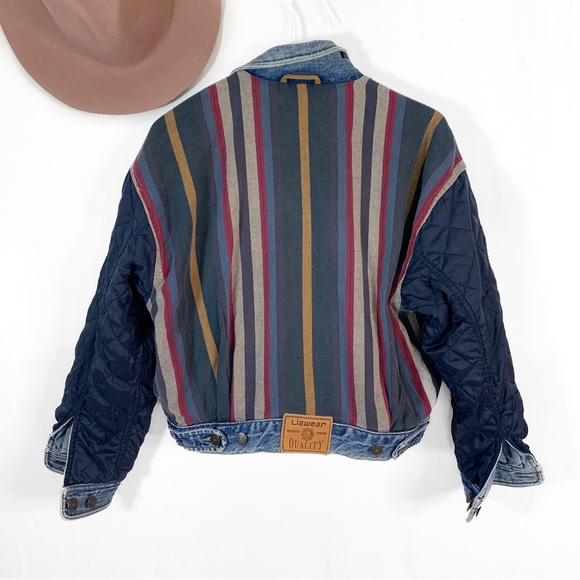 Vintage Liz Claiborne Sport reversible Jacket Denim Coat Retro - Picture 2 of 9
